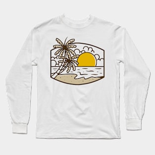 Beach landscape Long Sleeve T-Shirt